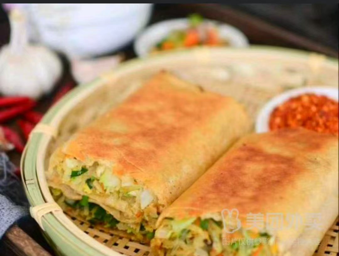 鸡蛋火腿摊煎饼+咸糊涂